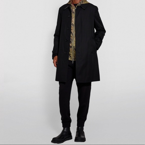 BURBERRY The Pimlico Black Heritage Car Coat